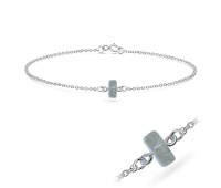 Labradorite Silver Bracelet BRS-420